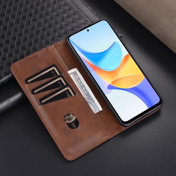 AZNS Magnetic Calf Texture Flip Leather Phone Case – Magnetic, Card Slot, Flip, For Honor Play 50 Plus, For Honor X50, For Honor X50i/90 Lite, For Honor Play 40