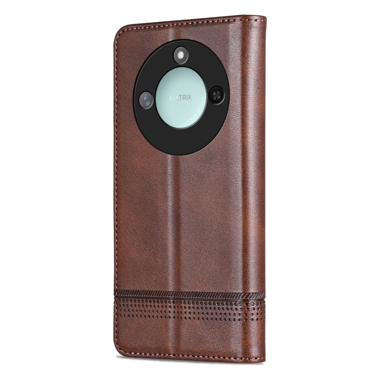 AZNS Magnetic Calf Texture Flip Leather Phone Case – Magnetic, Card Slot, Flip, For Honor X60, For Honor X60i, For Honor Play 60 Plus, For Honor X6b