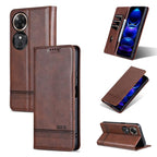 AZNS Magnetic Calf Texture Flip Leather Phone Case – Magnetic, Card Slot, Flip, For Honor Play 60, For Honor 400 Global 156.5mm, For Honor 300 Ultra, For Honor 300 Pro