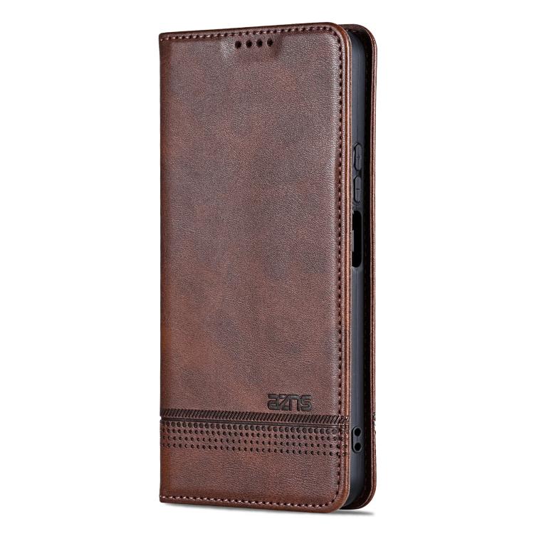 AZNS Magnetic Calf Texture Flip Leather Phone Case – Magnetic, Card Slot, Flip, For Honor Play 60, For Honor 400 Global 156.5mm, For Honor 300 Ultra, For Honor 300 Pro