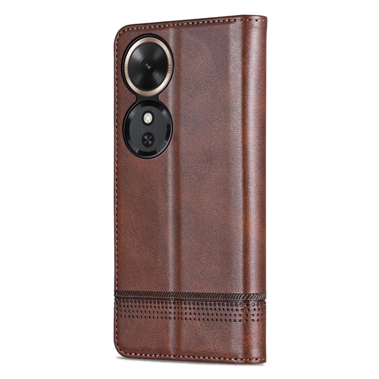 AZNS Magnetic Calf Texture Flip Leather Phone Case – Magnetic, Card Slot, Flip, For Honor Play 60, For Honor 400 Global 156.5mm, For Honor 300 Ultra, For Honor 300 Pro