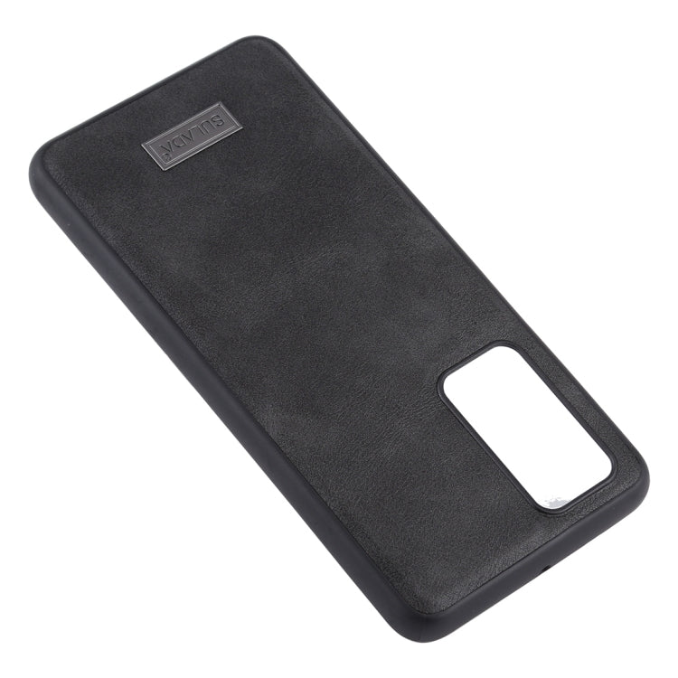 Shockproof TPU + Handmade Leather Protective Case – Shockproof, Leather, TPU, For Huawei P40, For Huawei P40 Pro