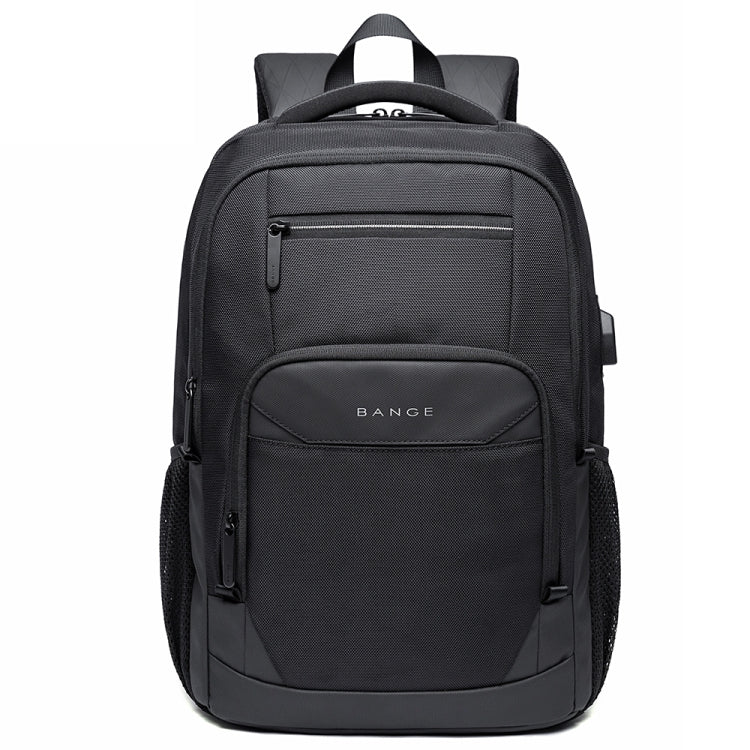 Bange BG-1922 16 inch Men Oxford Fabric Waterproof Backpack with USB Port Black