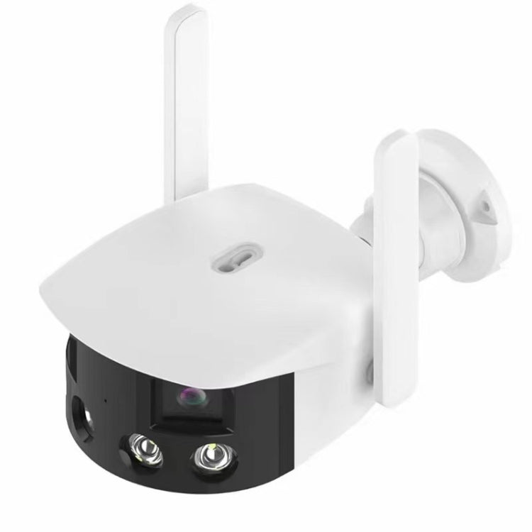 Q38 WIFI Humanoid Recognition AI Alarm 180 Degree Dual 2MP IP Camera, AU Plug, US Plug, EU Plug, UK Plug AU Plug