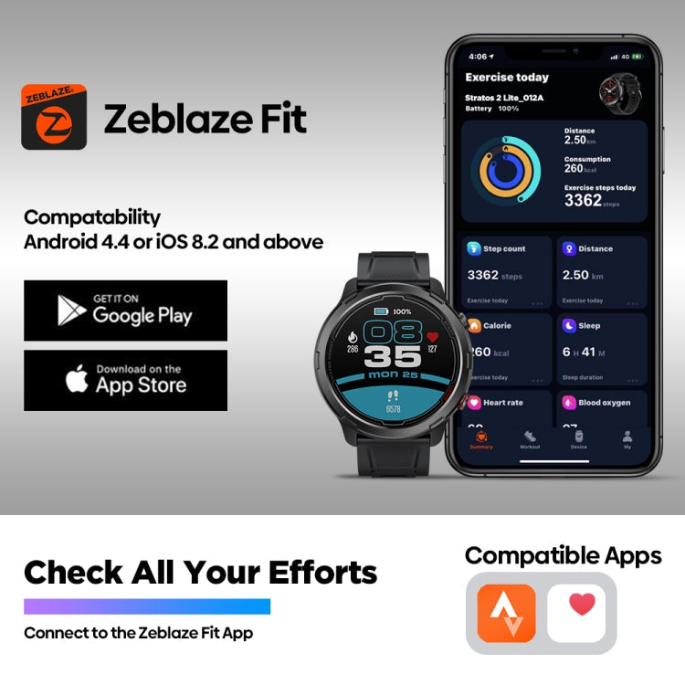 Smart Watch – 1.32" Screen, Heart Rate Monitoring, GPS