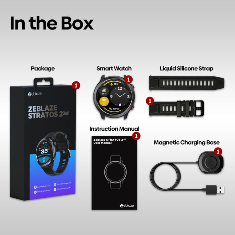 Smart Watch – 1.32" Screen, Heart Rate Monitoring, GPS