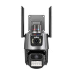 QX81 Humanoid Recognition AI Alarm WIFI Spherical Dual 2MP IP Camera, AU Plug, US Plug, EU Plug, UK Plug – Durable Build, Easy to Use
