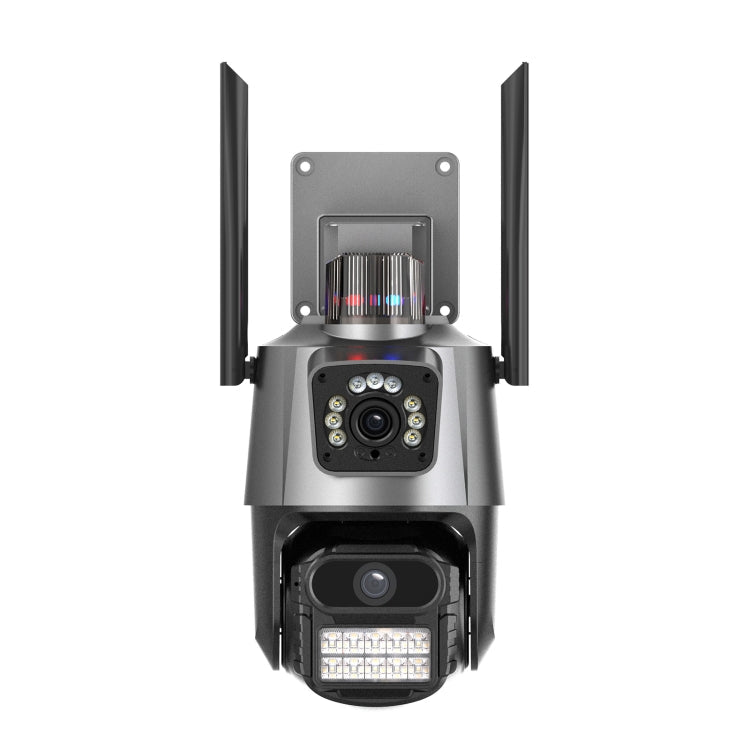 QX81 Humanoid Recognition AI Alarm WIFI Spherical Dual 2MP IP Camera, AU Plug, US Plug, EU Plug, UK Plug – Durable Build, Easy to Use