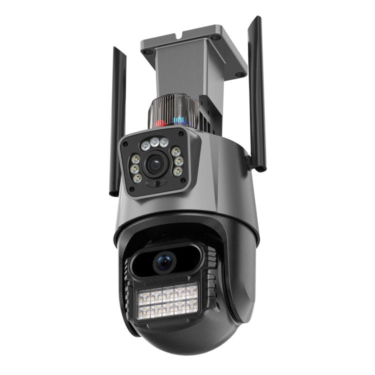 QX81 Humanoid Recognition AI Alarm WIFI Spherical Dual 2MP IP Camera, AU Plug, US Plug, EU Plug, UK Plug – Durable Build, Easy to Use EU Plug