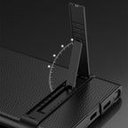 GKK Triumph Ultra-Thin Plain Leather Phone Case with Holder – Leather, Ultra-thin, For Samsung Galaxy S23 Ultra 5G