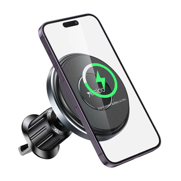 Yesido C190 15W Magsafe Magnetic Car Air Vent Wireless Charger, C190 C190