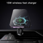 Yesido C190 15W Magsafe Magnetic Car Air Vent Wireless Charger, C190