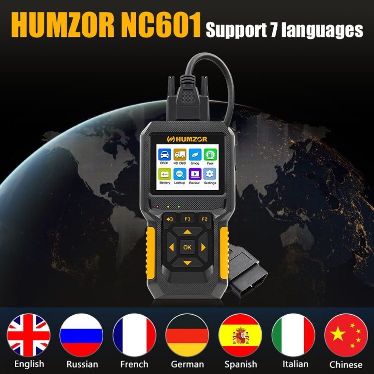 HUMZOR NC601 Car and Truck OBD2 Scan Tool Diagnostic Tool, NC601 – 4K