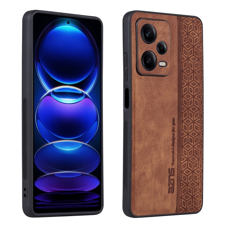 AZNS 3D Embossed Skin Feel Phone Case – Leather, TPU, For Xiaomi Redmi Note 12 Pro 5G Global, For Xiaomi Poco X5, For Huawei P60 Art, For Huawei P60 / P60 Pro