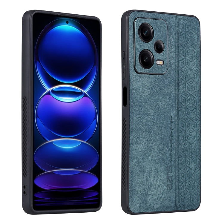 AZNS 3D Embossed Skin Feel Phone Case – Leather, TPU, For Xiaomi Redmi Note 12 Pro 5G Global, For Xiaomi Poco X5, For Huawei P60 Art, For Huawei P60 / P60 Pro For Xiaomi Poco X5 Dark Green