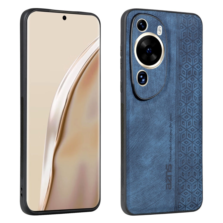 AZNS 3D Embossed Skin Feel Phone Case – Leather, TPU, For Xiaomi Redmi Note 12 Pro 5G Global, For Xiaomi Poco X5, For Huawei P60 Art, For Huawei P60 / P60 Pro For Huawei P60 Art Sapphire Blue