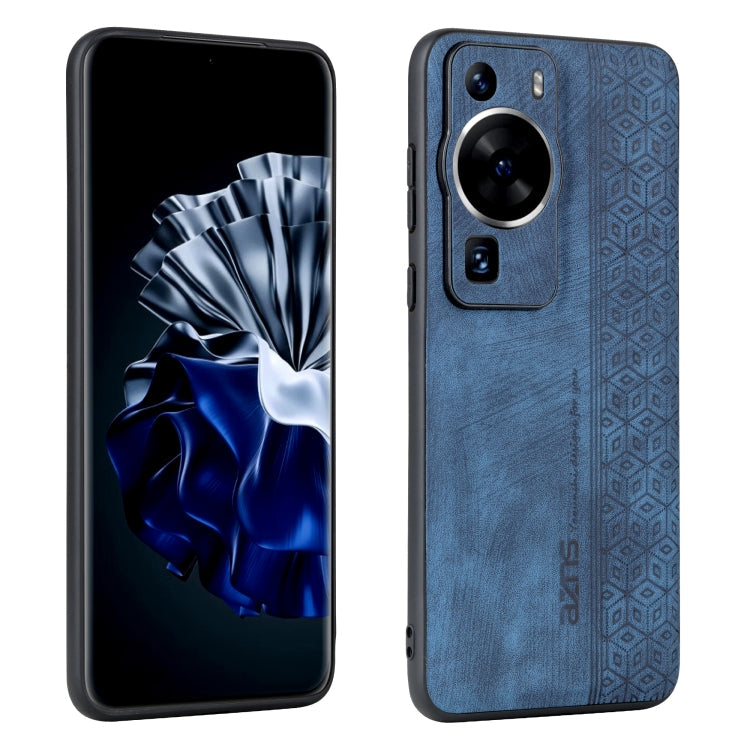 AZNS 3D Embossed Skin Feel Phone Case – Leather, TPU, For Xiaomi Redmi Note 12 Pro 5G Global, For Xiaomi Poco X5, For Huawei P60 Art, For Huawei P60 / P60 Pro For Huawei P60 P60 Pro Sapphire Blue