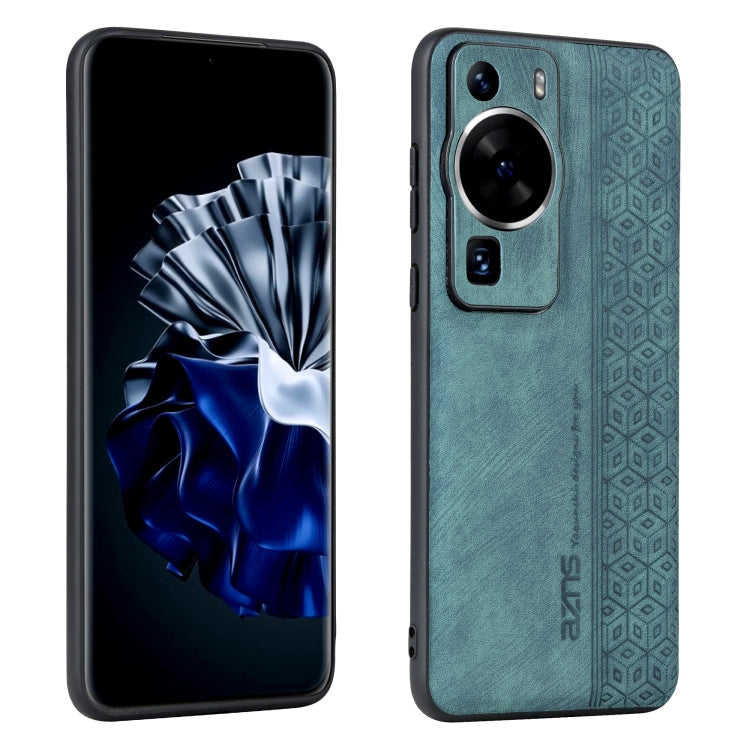AZNS 3D Embossed Skin Feel Phone Case – Leather, TPU, For Xiaomi Redmi Note 12 Pro 5G Global, For Xiaomi Poco X5, For Huawei P60 Art, For Huawei P60 / P60 Pro For Huawei P60 P60 Pro Dark Green