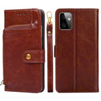 Zipper Bag Leather Phone Case – Card Slot, Leather, TPU, For Motorola Moto G Power 2023, For OPPO Find X6 5G, For OPPO Find X6 Pro 5G, For Realme C55 4G, For Realme GT Neo5, For Realme V30 5G / V30T