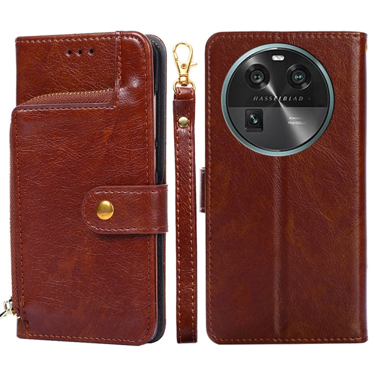 Zipper Bag Leather Phone Case – Card Slot, Leather, TPU, For Motorola Moto G Power 2023, For OPPO Find X6 5G, For OPPO Find X6 Pro 5G, For Realme C55 4G, For Realme GT Neo5, For Realme V30 5G / V30T