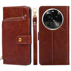 Zipper Bag Leather Phone Case – Card Slot, Leather, TPU, For Motorola Moto G Power 2023, For OPPO Find X6 5G, For OPPO Find X6 Pro 5G, For Realme C55 4G, For Realme GT Neo5, For Realme V30 5G / V30T