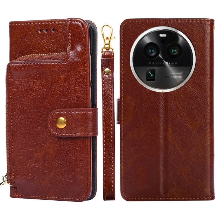 Zipper Bag Leather Phone Case – Card Slot, Leather, TPU, For Motorola Moto G Power 2023, For OPPO Find X6 5G, For OPPO Find X6 Pro 5G, For Realme C55 4G, For Realme GT Neo5, For Realme V30 5G / V30T