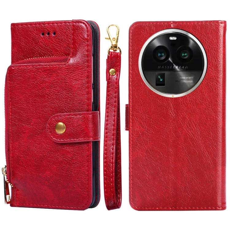 Zipper Bag Leather Phone Case – Card Slot, Leather, TPU, For Motorola Moto G Power 2023, For OPPO Find X6 5G, For OPPO Find X6 Pro 5G, For Realme C55 4G, For Realme GT Neo5, For Realme V30 5G / V30T