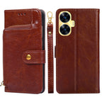 Zipper Bag Leather Phone Case – Card Slot, Leather, TPU, For Motorola Moto G Power 2023, For OPPO Find X6 5G, For OPPO Find X6 Pro 5G, For Realme C55 4G, For Realme GT Neo5, For Realme V30 5G / V30T