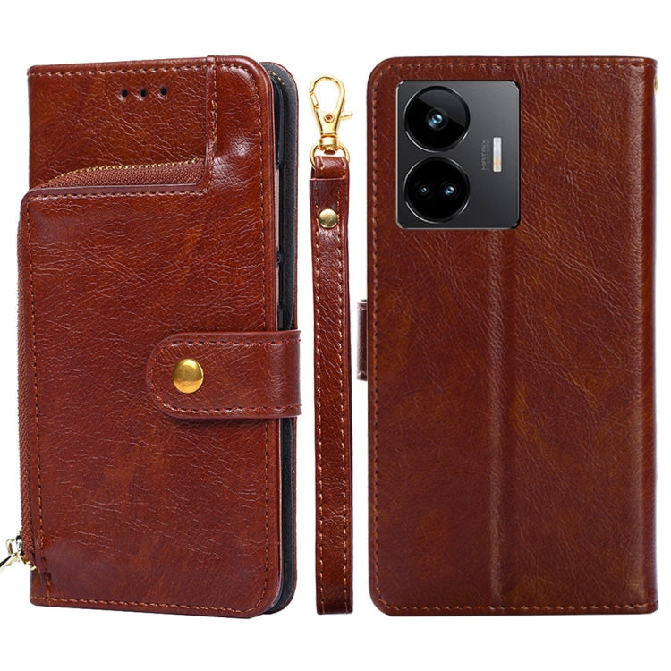 Zipper Bag Leather Phone Case – Card Slot, Leather, TPU, For Motorola Moto G Power 2023, For OPPO Find X6 5G, For OPPO Find X6 Pro 5G, For Realme C55 4G, For Realme GT Neo5, For Realme V30 5G / V30T