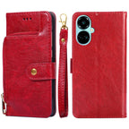 Zipper Bag Leather Phone Case – Card Slot, Leather, TPU, For Tecno Camon 19 / 19 Pro, For Tecno Pop 6 Pro, For Tecno Pova 4 Pro, For vivo S16e, For vivo Y100 5G, For Xiaomi Redmi Note 12 4G Global