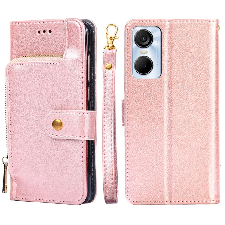 Zipper Bag Leather Phone Case – Card Slot, Leather, TPU, For Tecno Camon 19 / 19 Pro, For Tecno Pop 6 Pro, For Tecno Pova 4 Pro, For vivo S16e, For vivo Y100 5G, For Xiaomi Redmi Note 12 4G Global