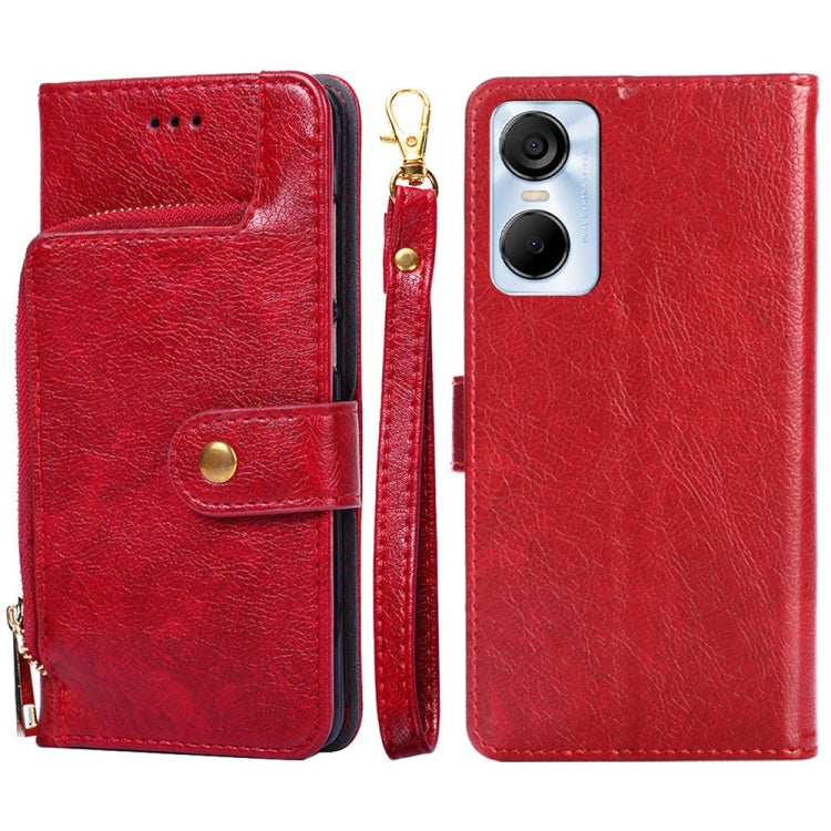 Zipper Bag Leather Phone Case – Card Slot, Leather, TPU, For Tecno Camon 19 / 19 Pro, For Tecno Pop 6 Pro, For Tecno Pova 4 Pro, For vivo S16e, For vivo Y100 5G, For Xiaomi Redmi Note 12 4G Global