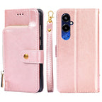 Zipper Bag Leather Phone Case – Card Slot, Leather, TPU, For Tecno Camon 19 / 19 Pro, For Tecno Pop 6 Pro, For Tecno Pova 4 Pro, For vivo S16e, For vivo Y100 5G, For Xiaomi Redmi Note 12 4G Global