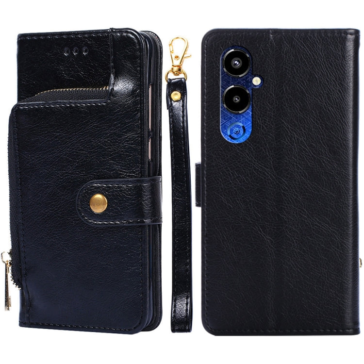 Zipper Bag Leather Phone Case – Card Slot, Leather, TPU, For Tecno Camon 19 / 19 Pro, For Tecno Pop 6 Pro, For Tecno Pova 4 Pro, For vivo S16e, For vivo Y100 5G, For Xiaomi Redmi Note 12 4G Global