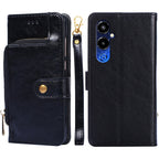 Zipper Bag Leather Phone Case – Card Slot, Leather, TPU, For Tecno Camon 19 / 19 Pro, For Tecno Pop 6 Pro, For Tecno Pova 4 Pro, For vivo S16e, For vivo Y100 5G, For Xiaomi Redmi Note 12 4G Global