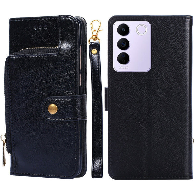 Zipper Bag Leather Phone Case – Card Slot, Leather, TPU, For Tecno Camon 19 / 19 Pro, For Tecno Pop 6 Pro, For Tecno Pova 4 Pro, For vivo S16e, For vivo Y100 5G, For Xiaomi Redmi Note 12 4G Global