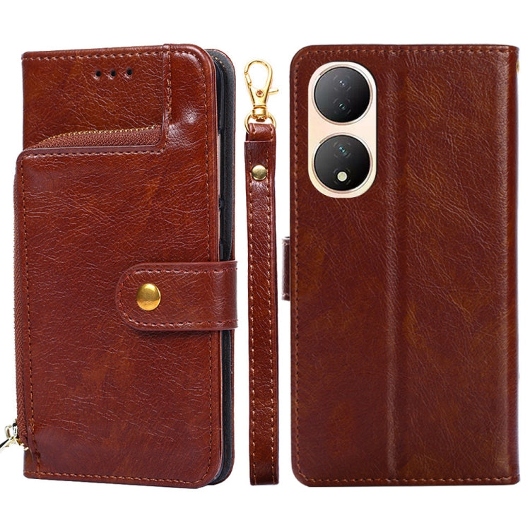 Zipper Bag Leather Phone Case – Card Slot, Leather, TPU, For Tecno Camon 19 / 19 Pro, For Tecno Pop 6 Pro, For Tecno Pova 4 Pro, For vivo S16e, For vivo Y100 5G, For Xiaomi Redmi Note 12 4G Global
