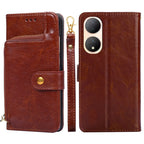 Zipper Bag Leather Phone Case – Card Slot, Leather, TPU, For Tecno Camon 19 / 19 Pro, For Tecno Pop 6 Pro, For Tecno Pova 4 Pro, For vivo S16e, For vivo Y100 5G, For Xiaomi Redmi Note 12 4G Global