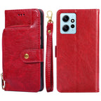 Zipper Bag Leather Phone Case – Card Slot, Leather, TPU, For Tecno Camon 19 / 19 Pro, For Tecno Pop 6 Pro, For Tecno Pova 4 Pro, For vivo S16e, For vivo Y100 5G, For Xiaomi Redmi Note 12 4G Global