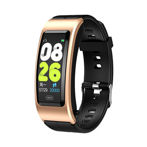 Gold + Black Silicone Strap