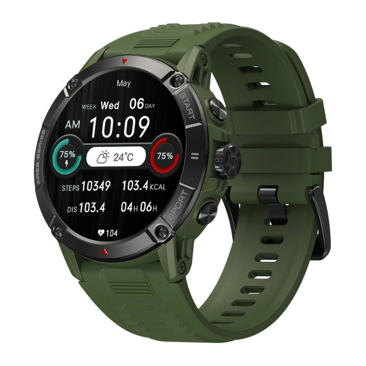 Zeblaze Ares 3 1.52 inch IPS Screen Smart Watch Supports Health Monitoring / Voice Calls Wild Green