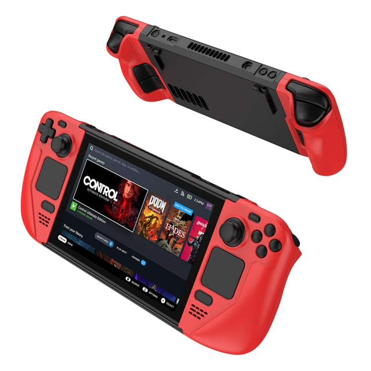 GKK For Steam Deck Color Contrast Anti-fall Game Console Case, GKK Case(Blue), GKK Case(Black), GKK Case(Red) – Durable Build, Easy to Use GKK Case(Red) Red