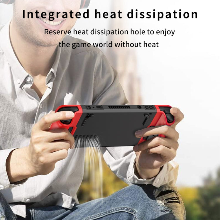 GKK For Steam Deck Color Contrast Anti-fall Game Console Case, GKK Case(Blue), GKK Case(Black), GKK Case(Red)