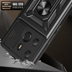 Sliding Camera Cover Design TPU+PC Protective Case – TPU, For Tecno Pop 7 Pro / Spark Go 2023
