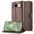 LC.IMEEKE Calf Texture Flip Leather Phone Case – Card Slot, Flip, Leather, For Google Pixel 8a, For Google Pixel 8, For Google Pixel 7a, For Google Pixel 6a