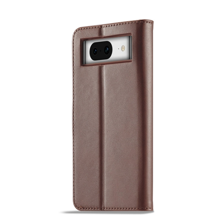 LC.IMEEKE Calf Texture Flip Leather Phone Case – Card Slot, Flip, Leather, For Google Pixel 8a, For Google Pixel 8, For Google Pixel 7a, For Google Pixel 6a
