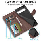 LC.IMEEKE Calf Texture Flip Leather Phone Case – Card Slot, Flip, Leather, For Google Pixel 8a, For Google Pixel 8, For Google Pixel 7a, For Google Pixel 6a