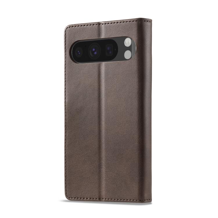 LC.IMEEKE Calf Texture Flip Leather Phone Case – Card Slot, Flip, Leather, For Google Pixel 10 / 10 Pro, For Google Pixel 9a, For Google Pixel 9 Pro XL, For Google Pixel 9 / 9 Pro