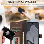 LC.IMEEKE Calf Texture Flip Leather Phone Case – Card Slot, Flip, Leather, For Google Pixel 10 / 10 Pro, For Google Pixel 9a, For Google Pixel 9 Pro XL, For Google Pixel 9 / 9 Pro