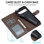 LC.IMEEKE Calf Texture Flip Leather Phone Case – Card Slot, Flip, Leather, For Google Pixel 10 / 10 Pro, For Google Pixel 9a, For Google Pixel 9 Pro XL, For Google Pixel 9 / 9 Pro